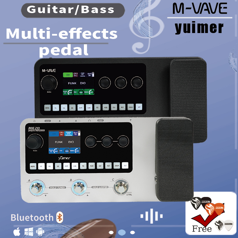 Looper Pedal Guitar - M-VAVE/Yuimer MK-20 Guitar/Bass Multi-Effects Pedal –