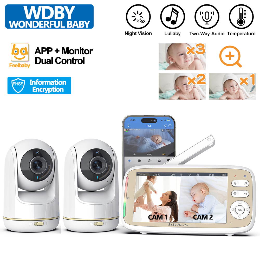 VB803 PRO Baby Monitor with 2p - Audio Music Videos review and price