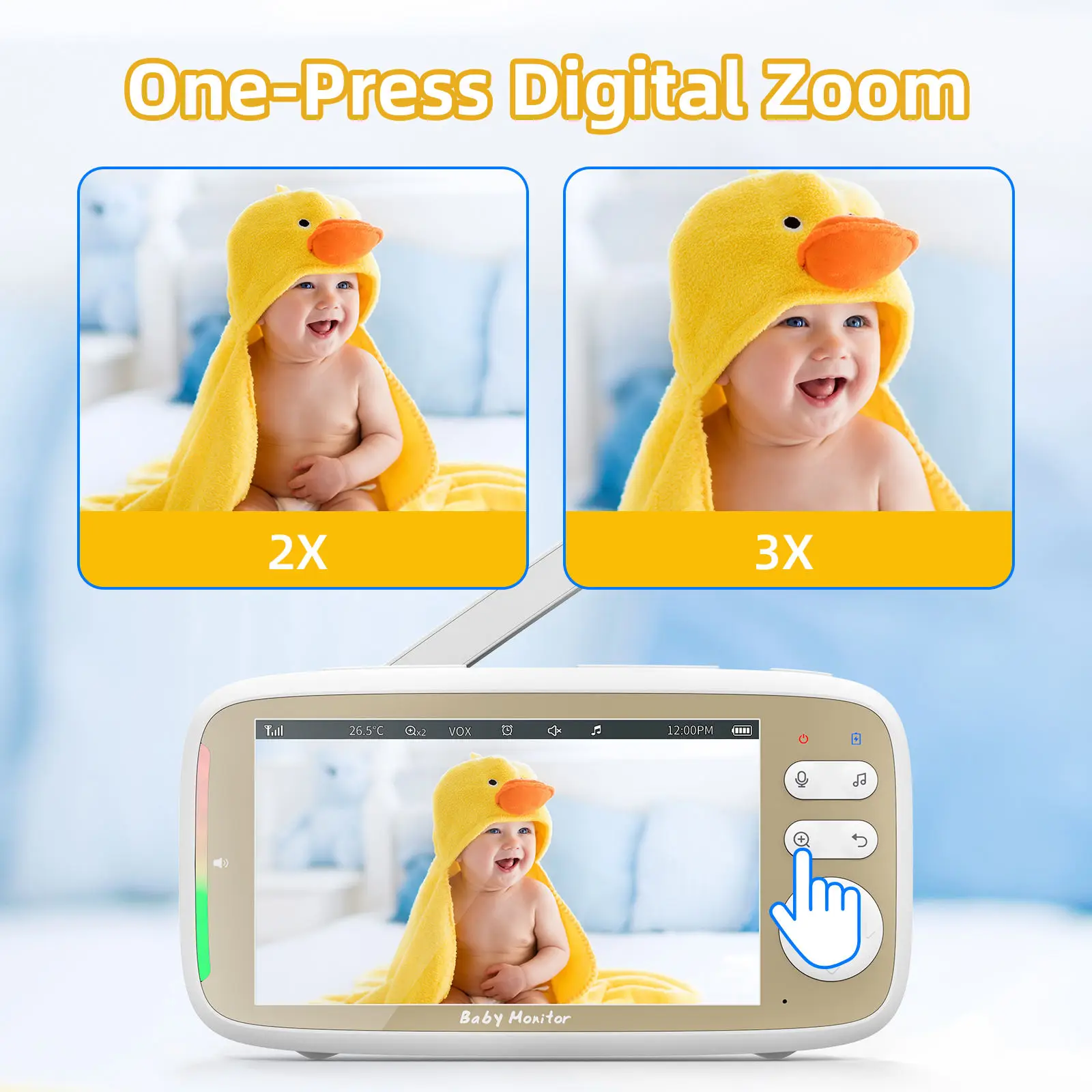 VB803 PRO Baby Monitor with 2p - Audio Music Videos review and price