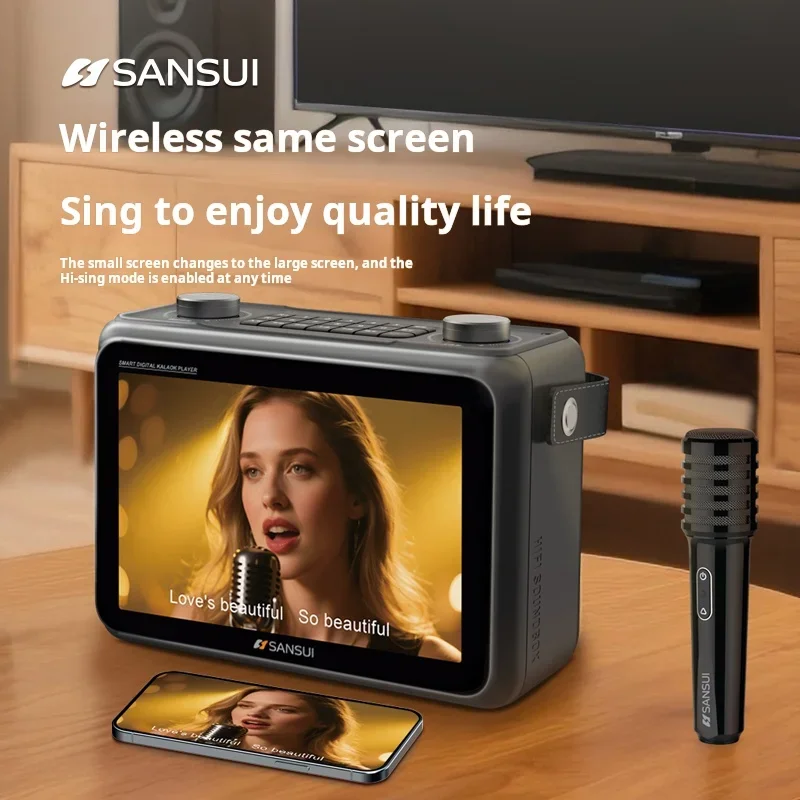 SANSUI K115 LED Screen 10.1-in - Audio Music Lyrics review and price