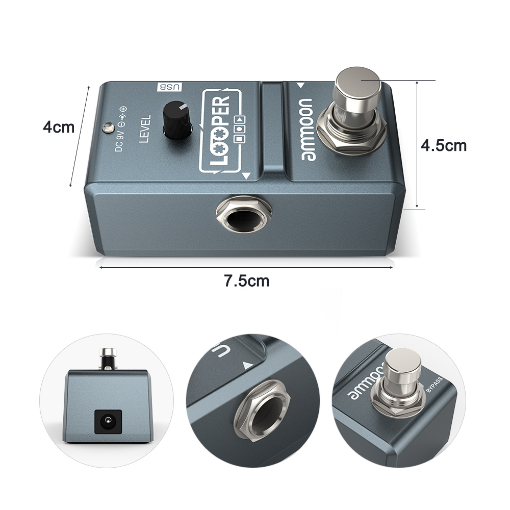 ammoon AP-09  Nano Loop Electr - Looper Pedal Guitar review and price