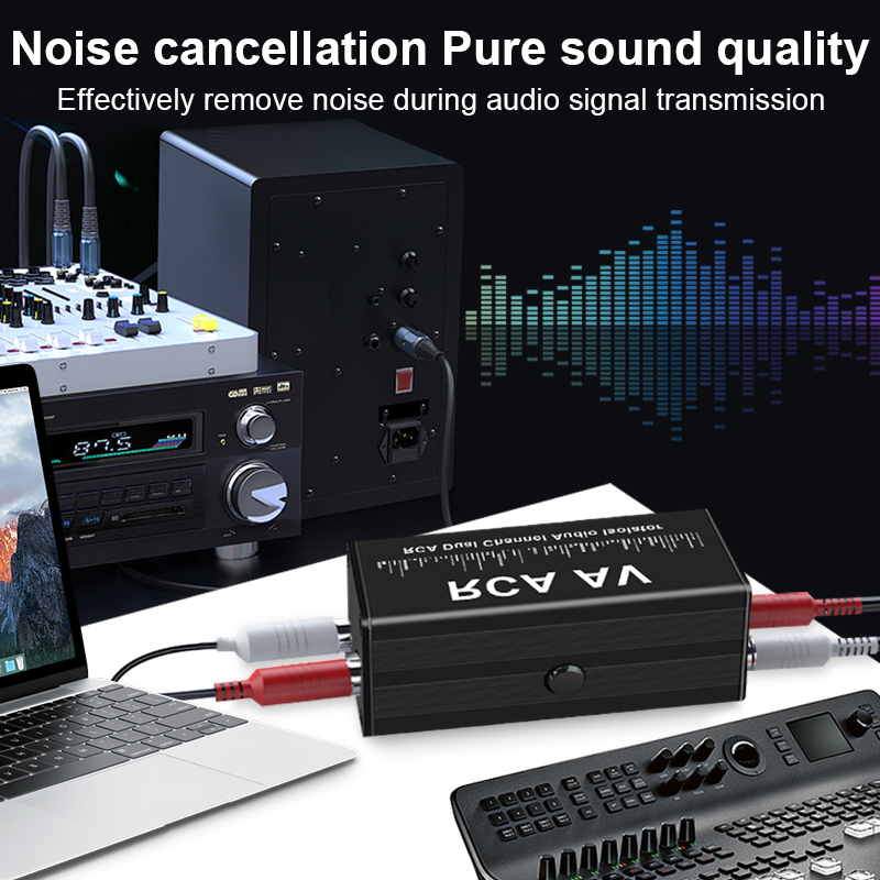 Portable 2 Channels RCA Ground - Audio Music Original review and price