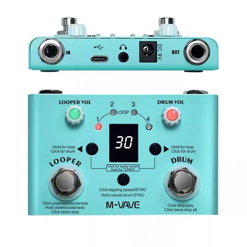 M Vave Looper Drum Tuner Guita - Looper Pedal Guitar review and price