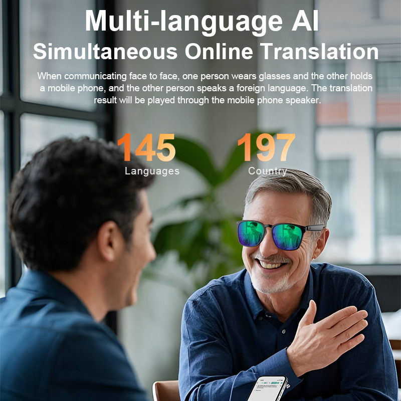 Ai smart bluetooth glasses off - Audio Music Videos review and price