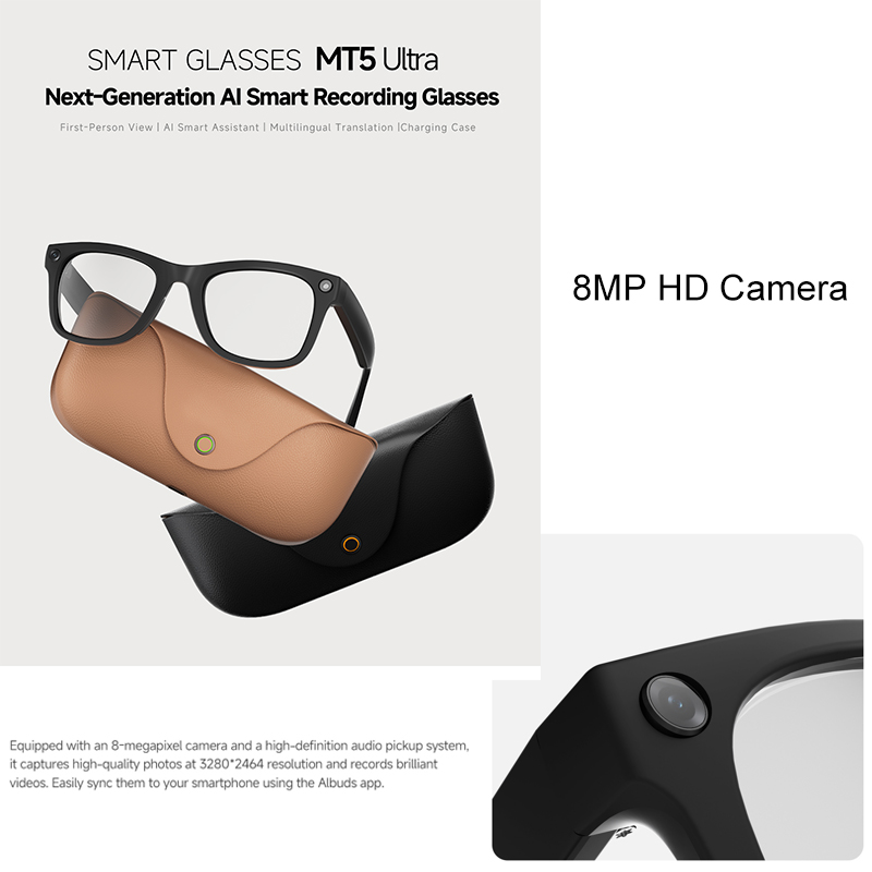 2026 AI smart Glasses HD 800W  - Audio Music Videos review and price