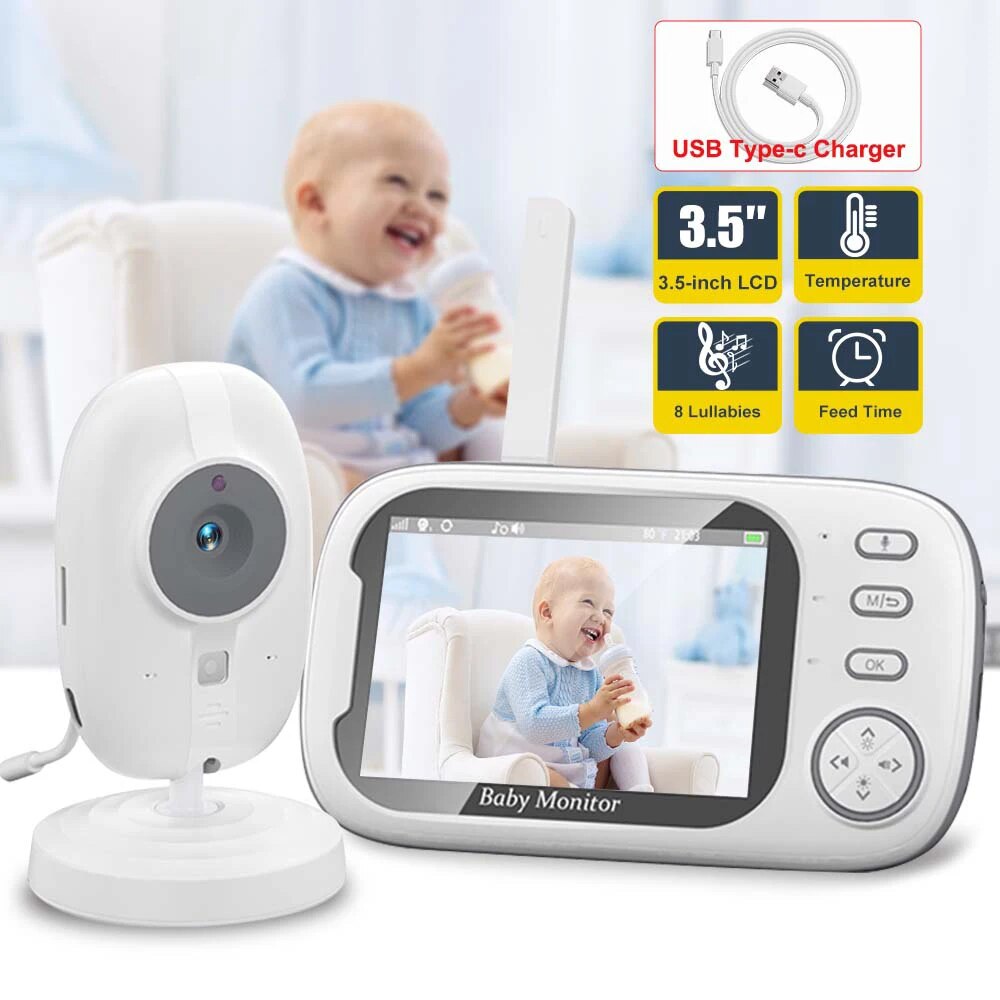 3.5'' Video Baby Monitor 2.4G  - Audio Music Videos review and price