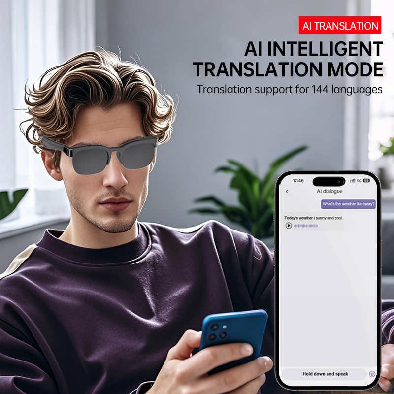 Bluetooth Audio Smart Glasses  - Audio Music Videos review and price
