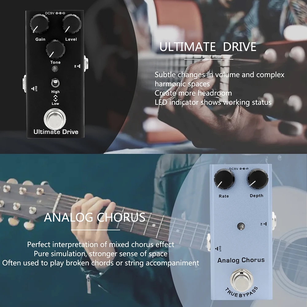 Electric Guitar Pedal Overdriv - Looper Pedal Guitar review and price