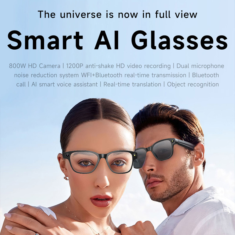 AI Smart Glasses 8 Million Cam - Audio Music Videos review and price