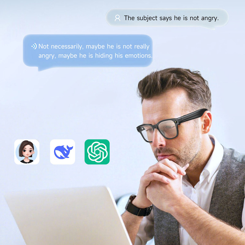 AI Smart Glasses 8 Million Cam - Audio Music Videos review and price