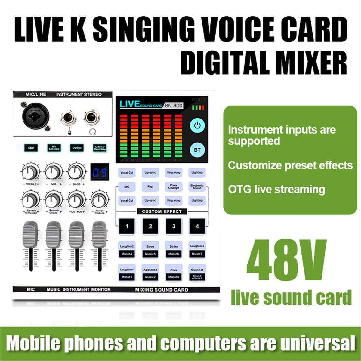 DTC5 SN800 Live Sound Card Voi - Audio Music Changer review and price